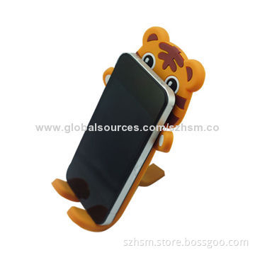 Animal shaped bendable phone holder with STC and SGS approved
